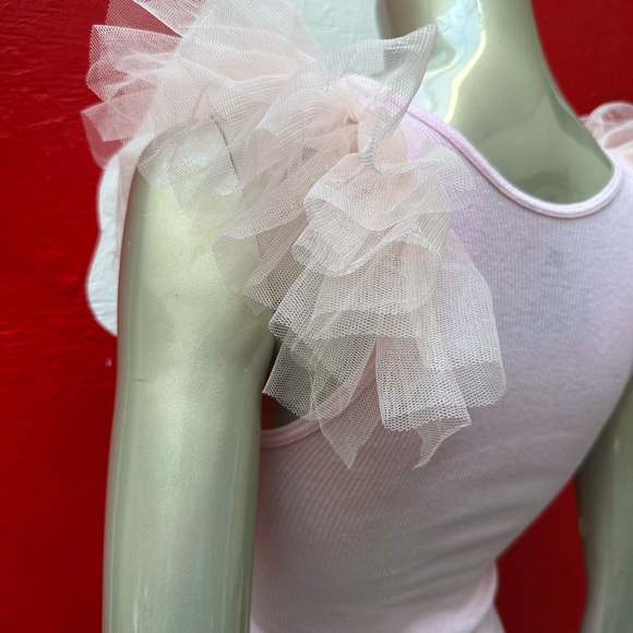 BLONDIE inspired 80s singer distressed rocking ribbed graffiti soft tank top S - Picture 14 of 17